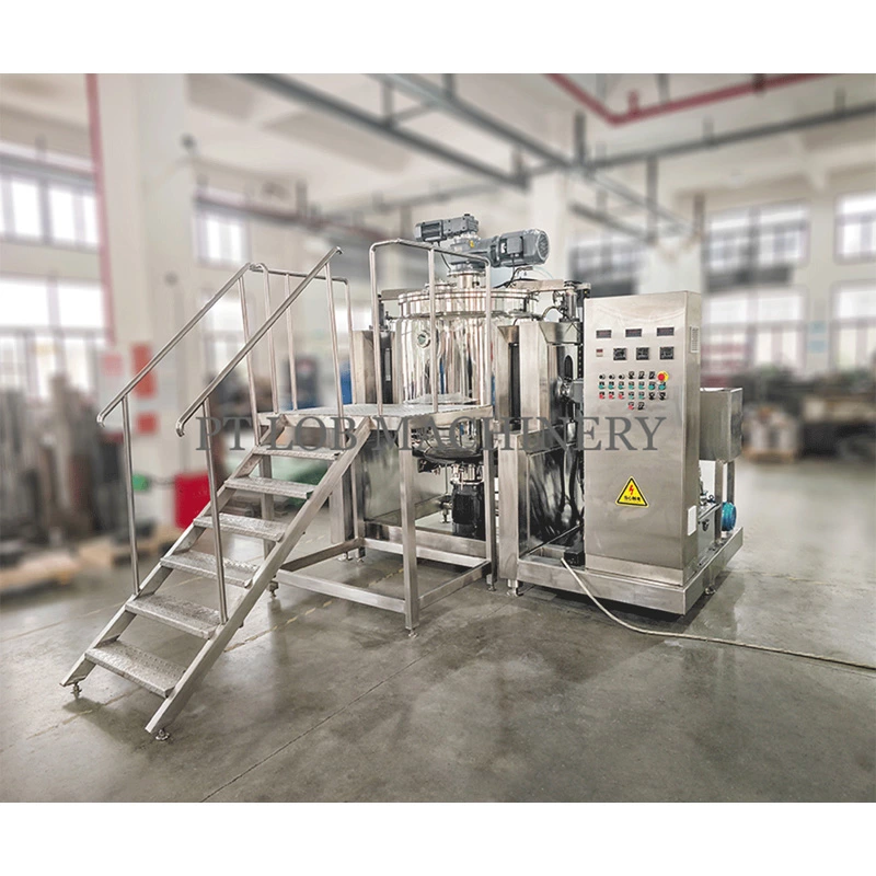 Tangki Pencampur Emulsifikasi Vakum hidrolik 1000 Liter