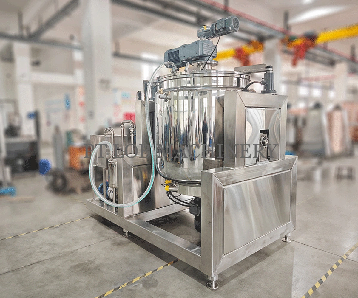 Tangki Pencampur Emulsifikasi Vakum hidrolik 1000 Liter