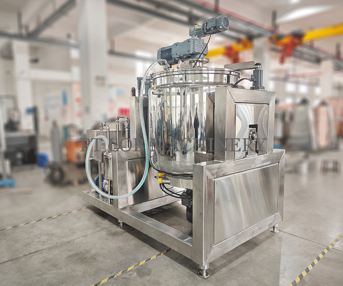 Tangki Pencampur Emulsifikasi Vakum hidrolik 1000 Liter / EmulTank
