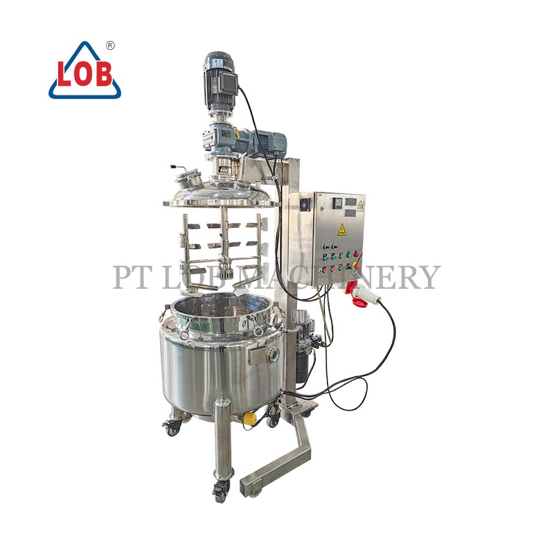 100L Mobile Vacuum homogenizer Mixing Tank / VacuHomogen