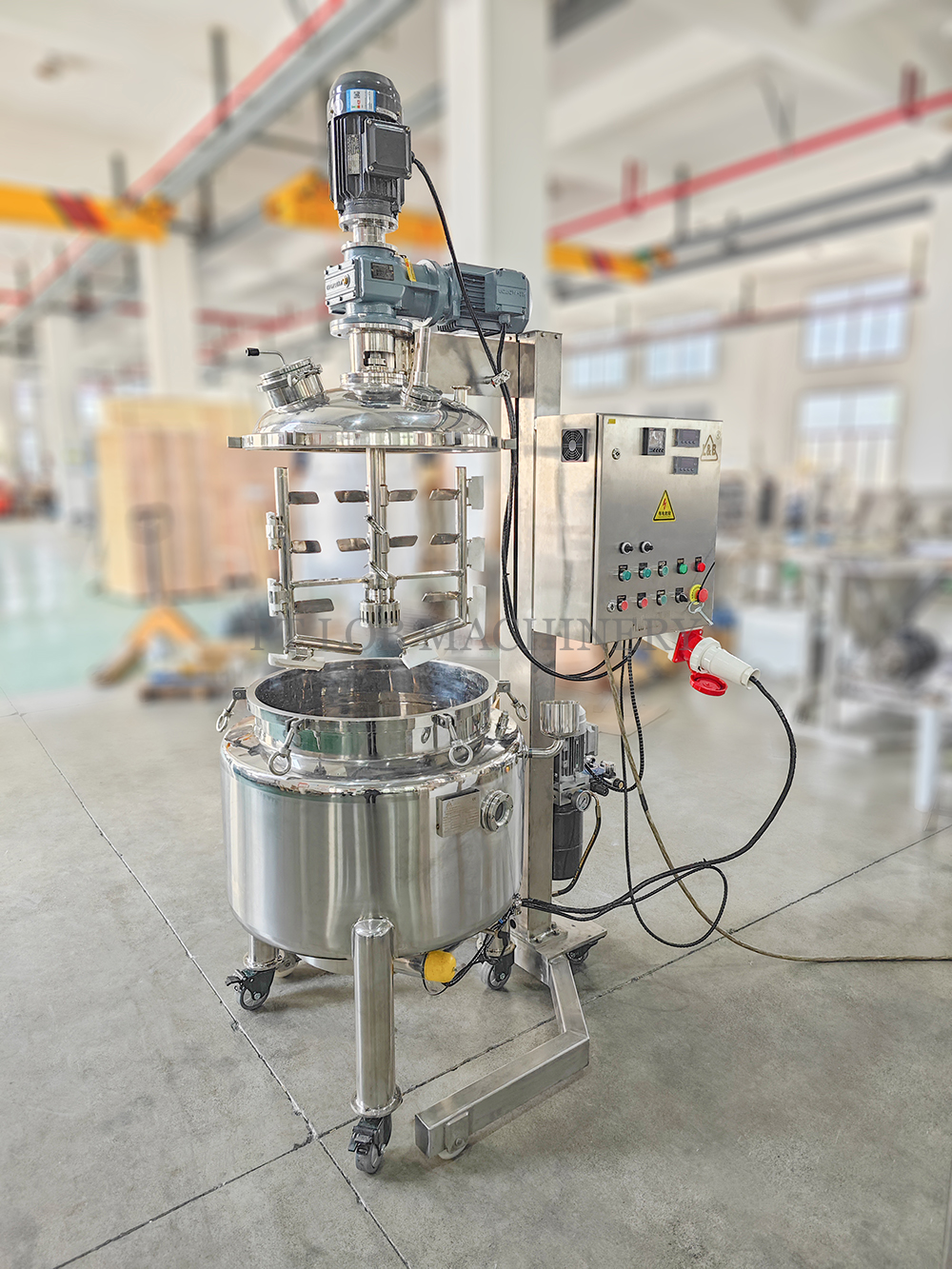 100L Mobile Vacuum homogenizer Mixing Tank / VacuHomogen