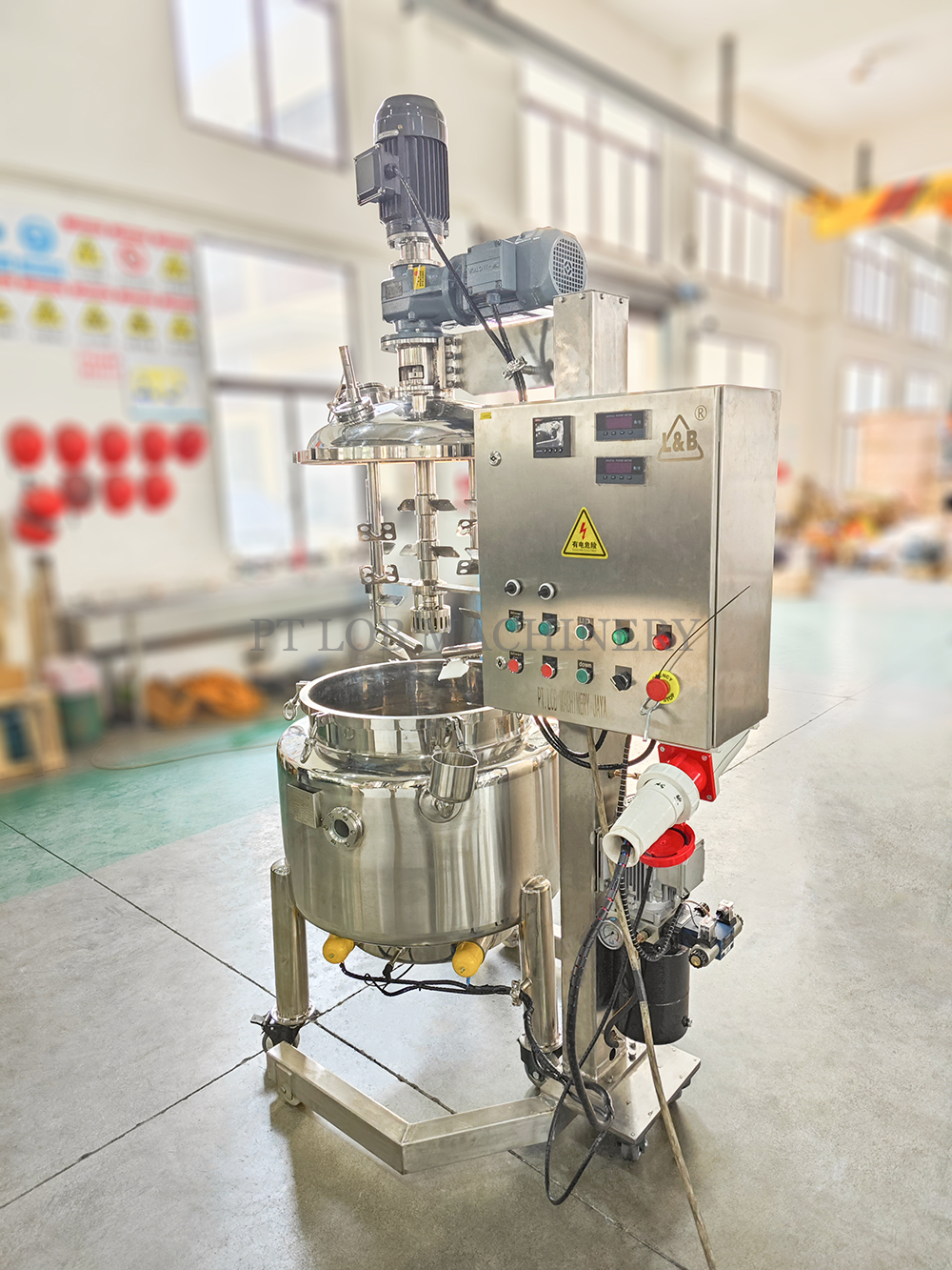 100L Mobile Vacuum homogenizer Mixing Tank / VacuHomogen