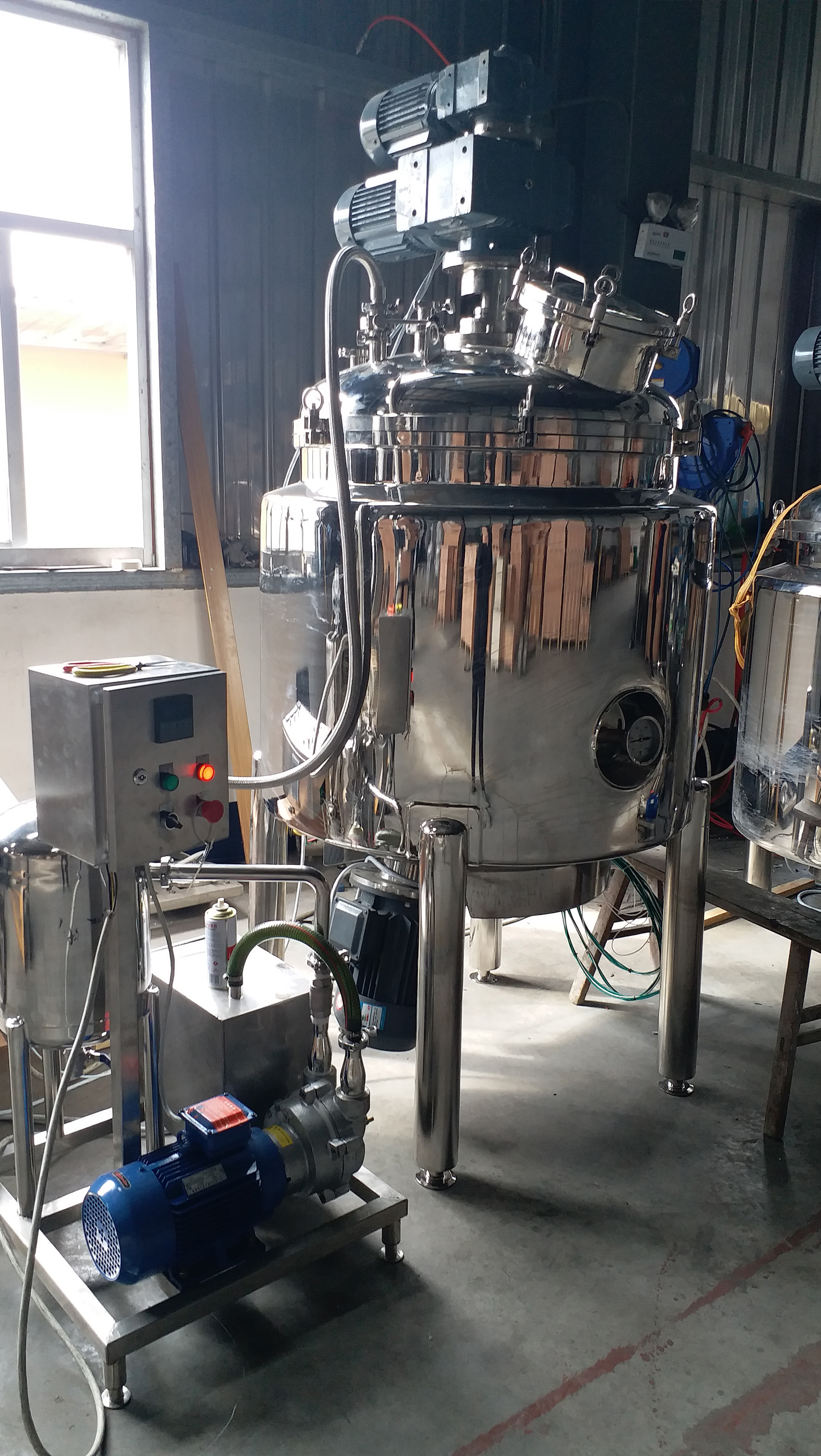 500L Vacuum homogenizer mixing tank / ShearMix