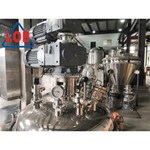 Tangki Pencampuran dengan Pengangkat Hidrolik dan Homogenizer Bagian Bawah / Stainless Blending Tank
