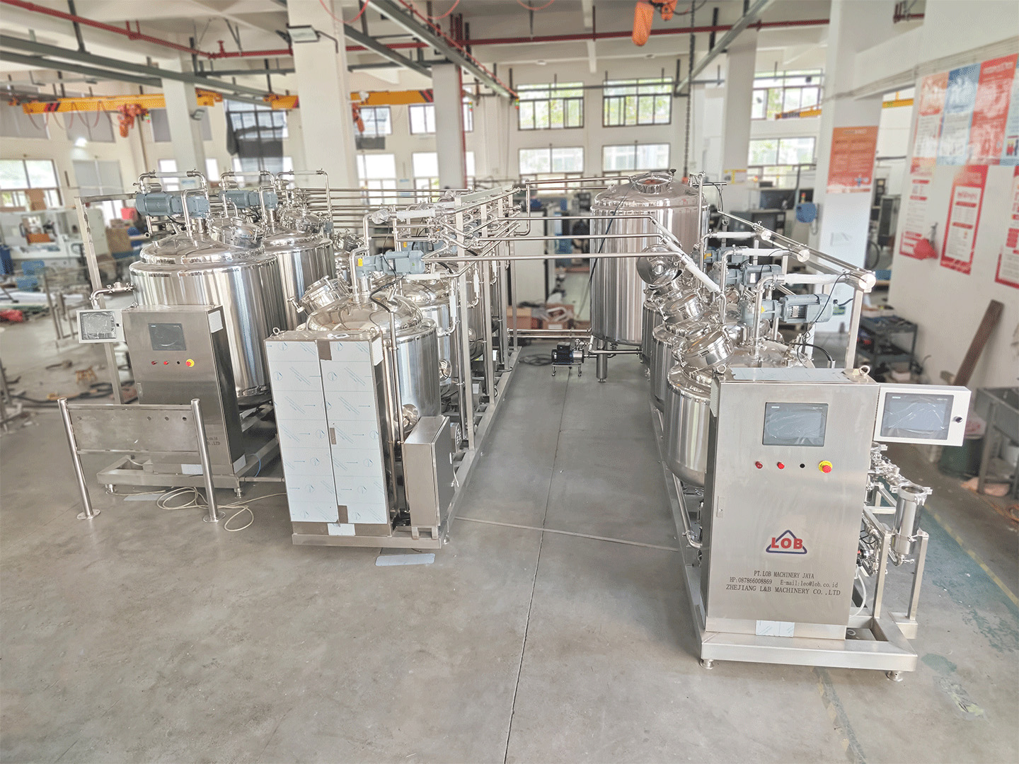 Jalur produksi jus NFC