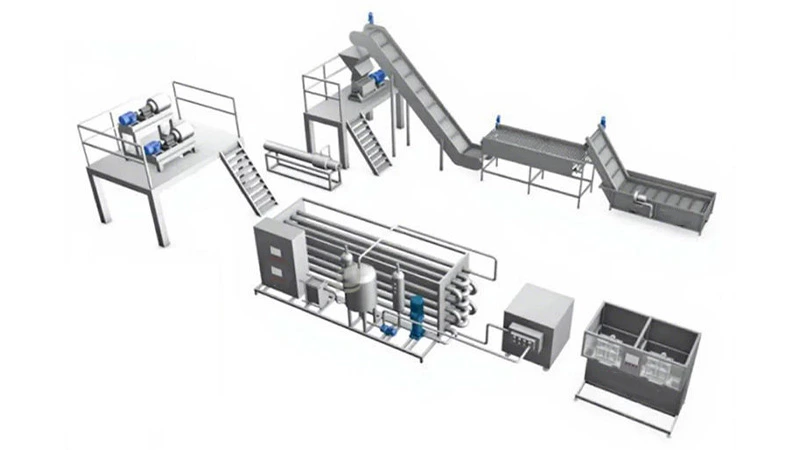 Jalur produksi jus NFC