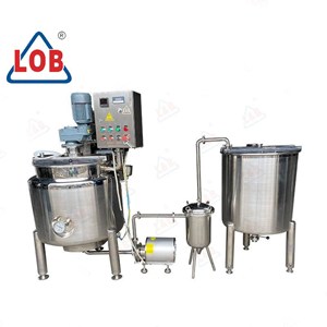 Stainless steel Mixing tank/ Tangki Pencampuran Pemanas Listrik / Jacketed Mixing Tank