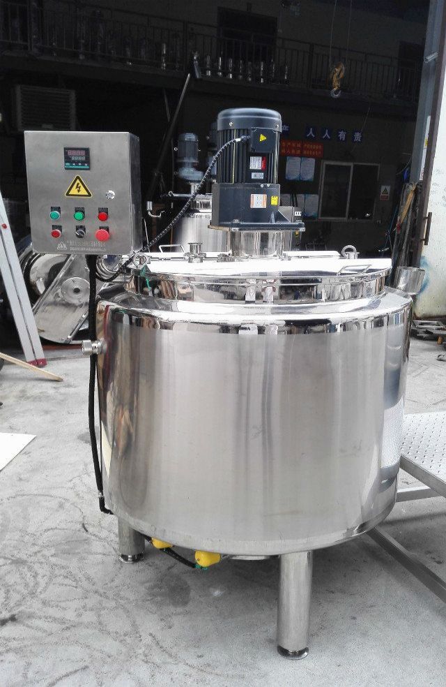 Stainless steel Mixing tank/ Tangki Pencampuran Pemanas Listrik / Jacketed Mixing Tank