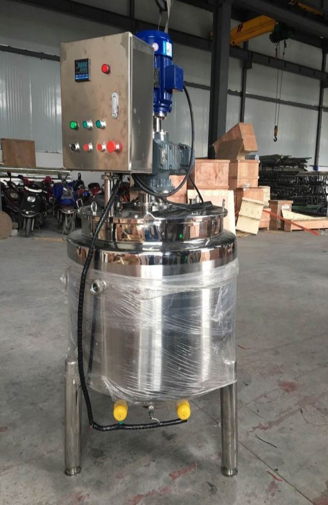 Stainless steel Mixing tank/ Tangki Pencampuran Pemanas Listrik / Jacketed Mixing Tank