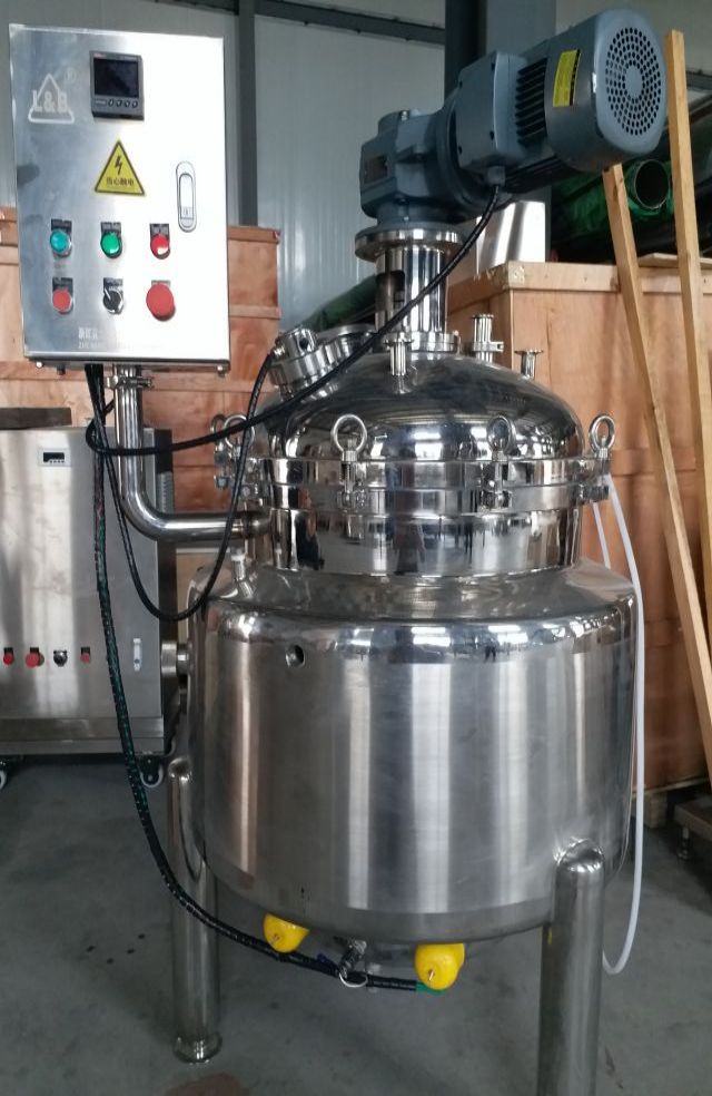 Stainless steel Mixing tank/ Tangki Pencampuran Pemanas Listrik / Jacketed Mixing Tank