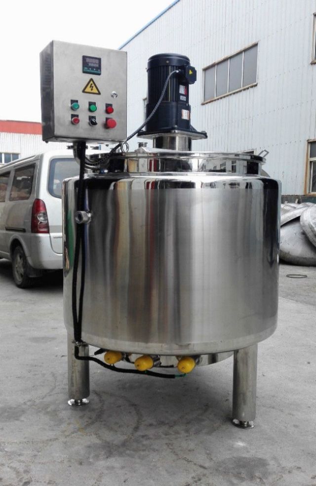 Stainless steel Mixing tank/ Tangki Pencampuran Pemanas Listrik / Jacketed Mixing Tank