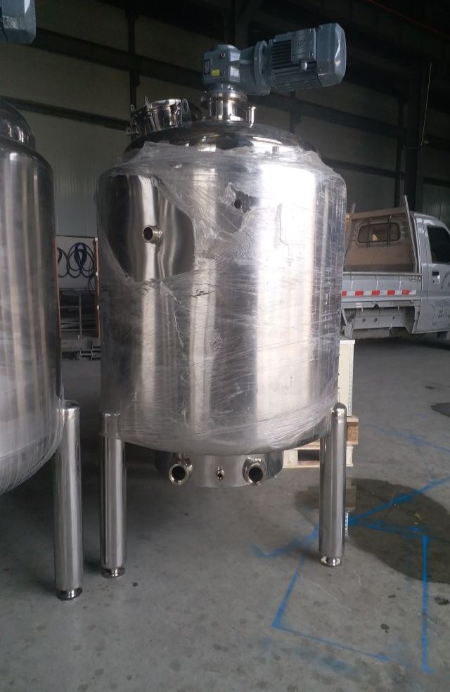 Stainless steel Mixing tank/ Tangki Pencampuran Pemanas Listrik / Jacketed Mixing Tank
